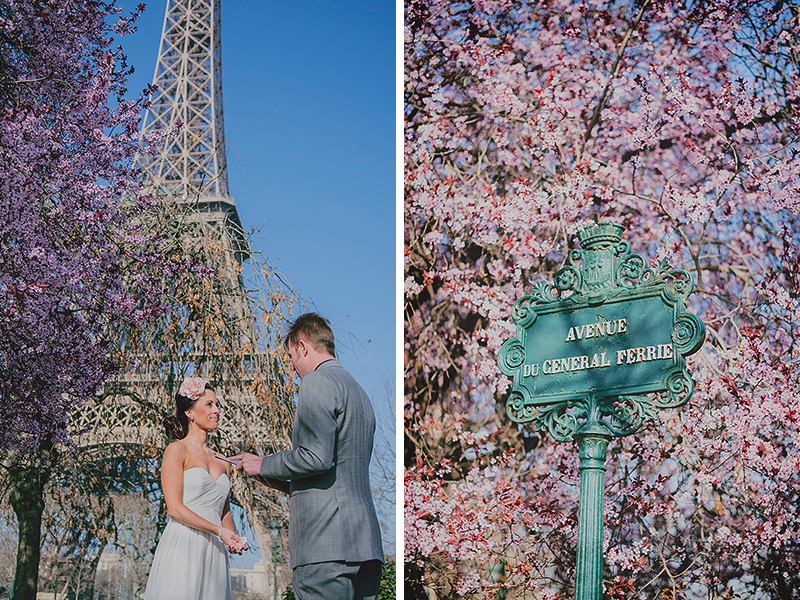 wedding at the Eiffel Tower, Ceremony at the Eiffel Tower, 