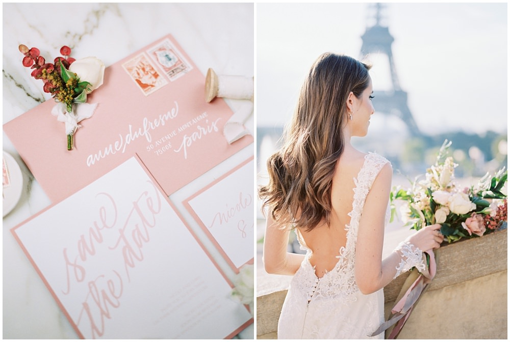 paris wedding photographer, elope to paris, paris wedding stationery, wedding photographer claire morris, 