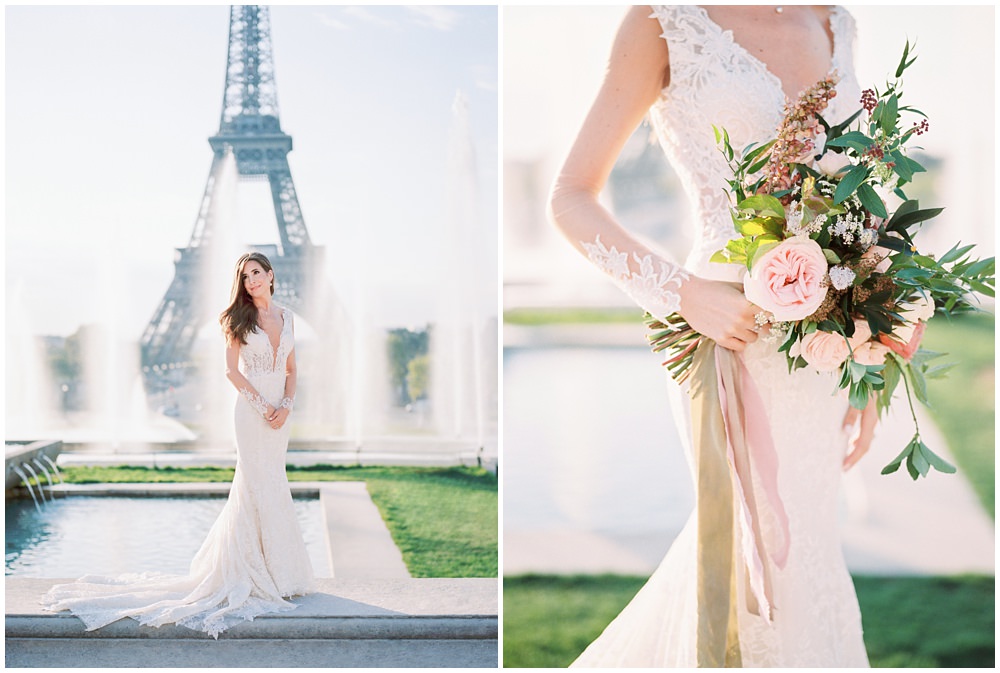 paris wedding photographer, elope to paris, paris wedding flowers, wedding photographer claire morris, 