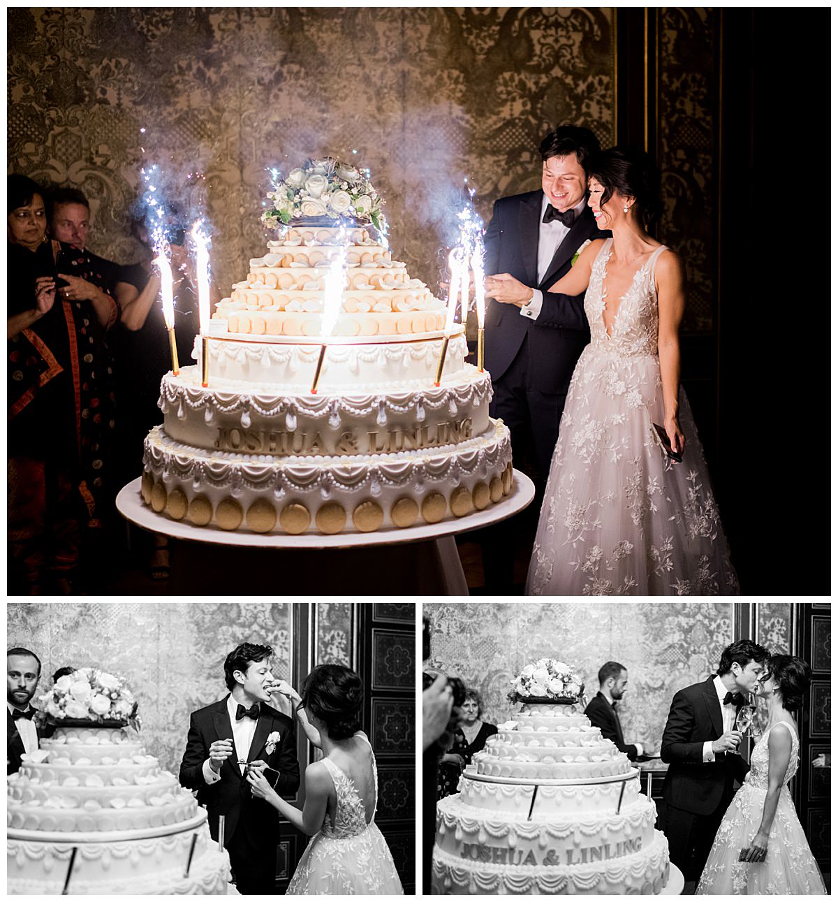 A Hôtel d'Evreux Paris Wedding; Wedding Paris; Paris wedding Photographer; Paris photographer, Hôtel d'Evreux, Wedding Cake Pierre Herme