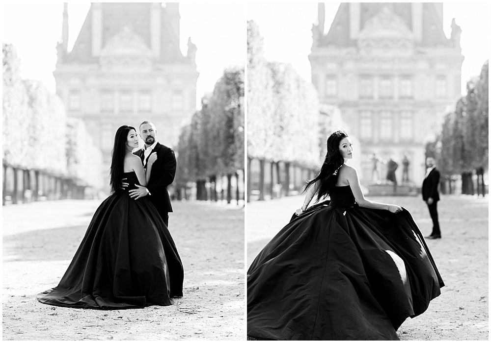 The Tuileries Gardens, wedding photography paris, 