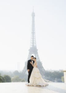 pre-wedding photoshoot in Paris, bride dress, Paris photographer, prewed paris, Paris photography locations, Paris wedding, photoshoot eiffel tower,