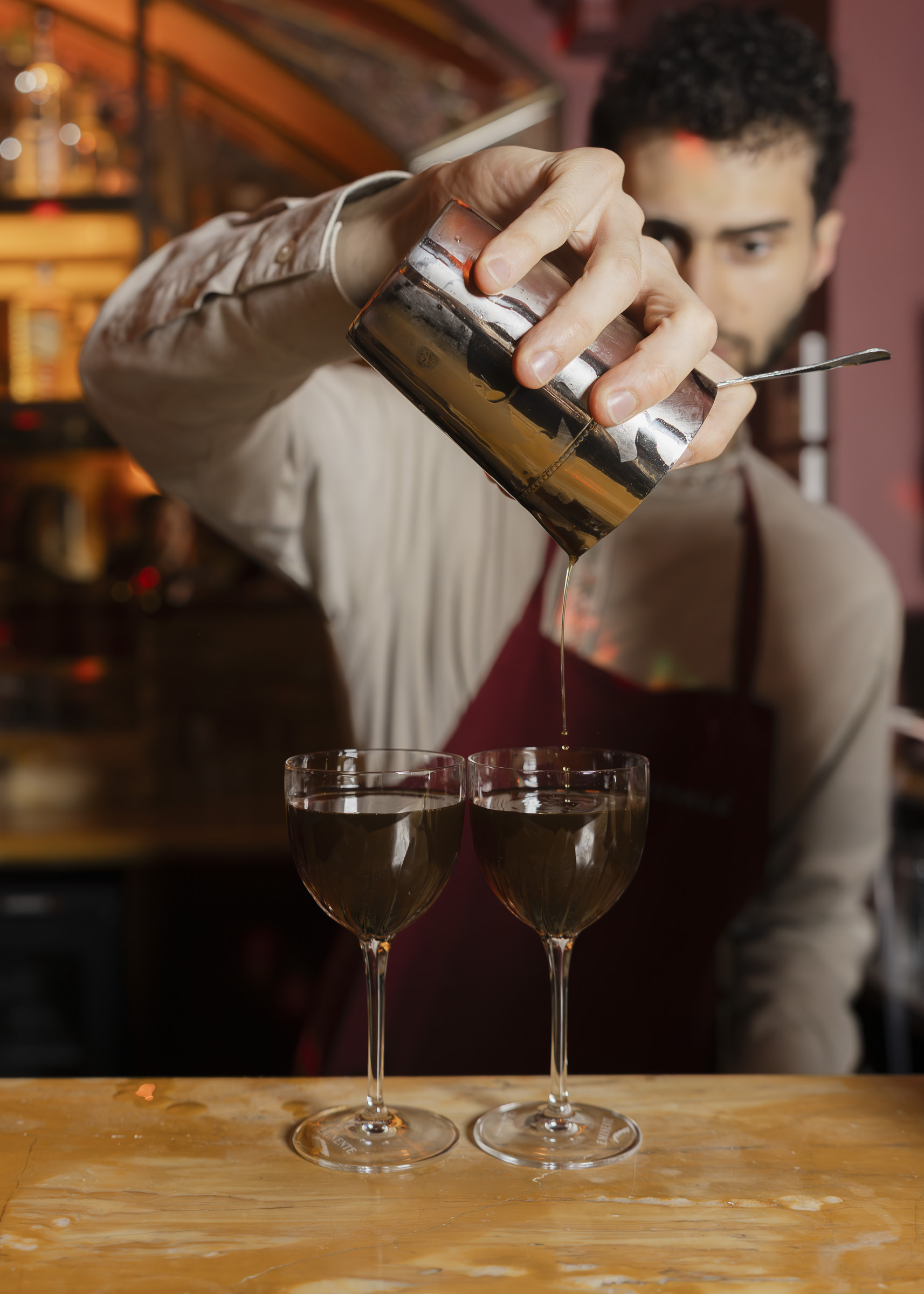 food and drink at wedding reception at Le Grand Mazarin