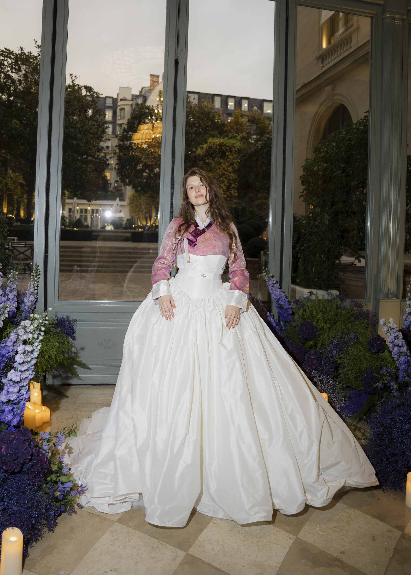 Bride fashion portrait photographed at a wedding in Paris