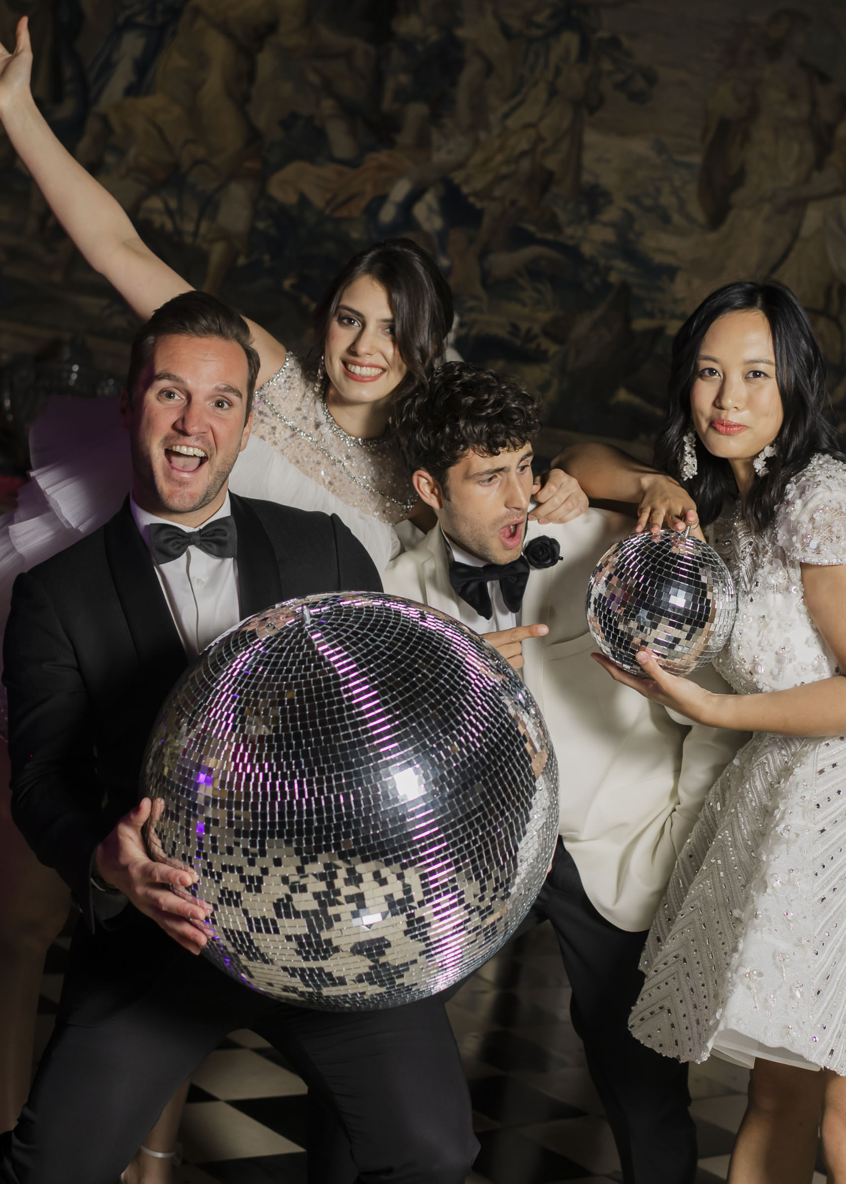 Evening wedding party at Château de Vaux-le-Vicomte